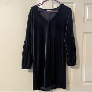 Madewell Blue Velvet Dress - Size M